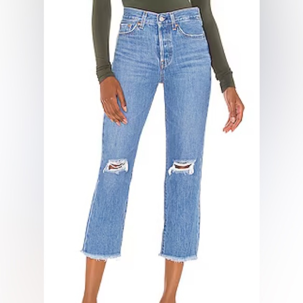 Levi’s Wedgie Straight Crop in Market Street Size 27